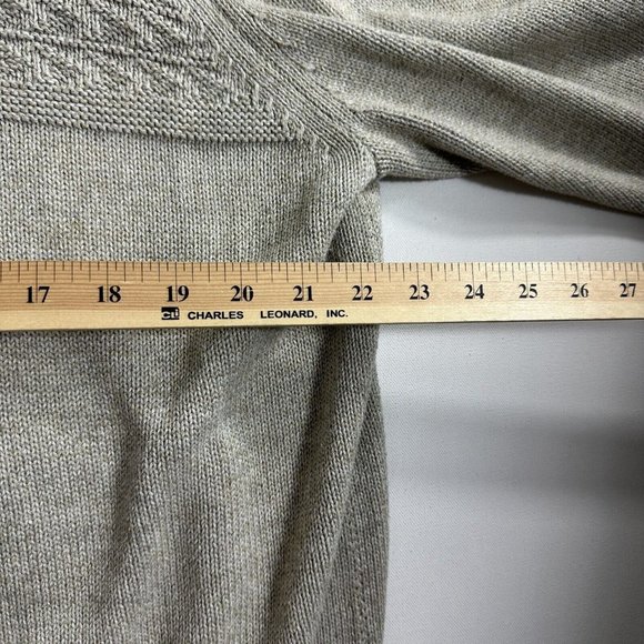 Tommy Bahama Sorrento Beach Button Mock Sweater Mens Size XL Beige Cable Knit - Picture 7 of 8